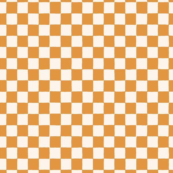 Organic Checkerboard in Butterscotch