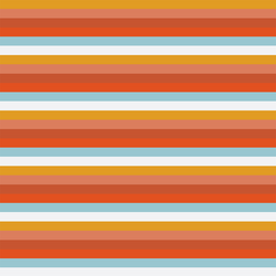Seventies Stripe in Rainbow
