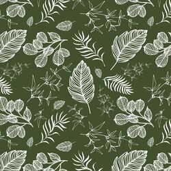 Foliage in Olive Green