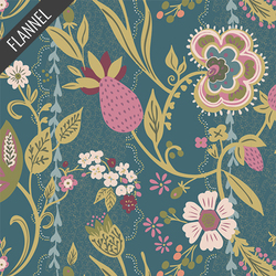 Global Charm Flannel in Tapis