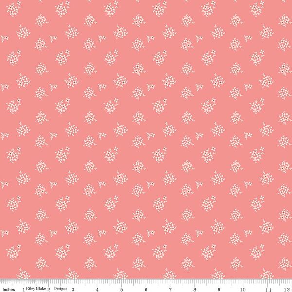 Ditsy in Coral