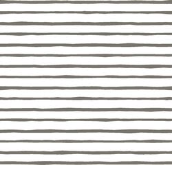 Artisan Stripe in Greige on White