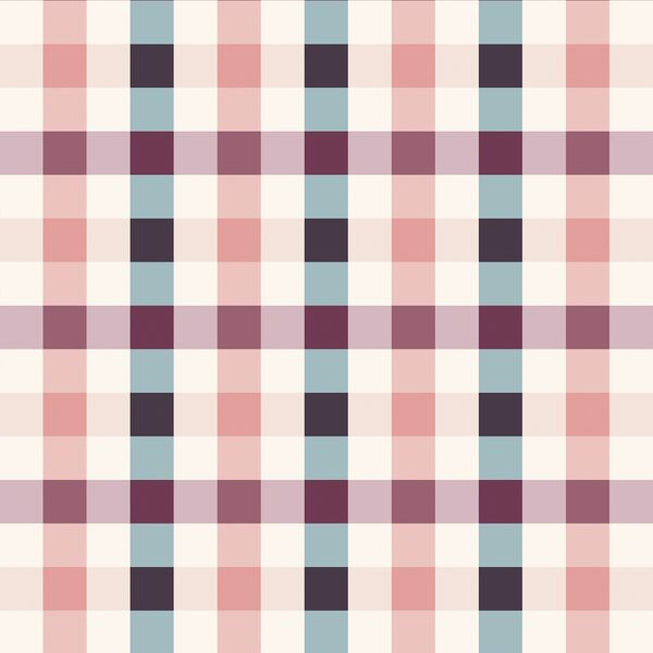 Frosty Gingham in Mulberry