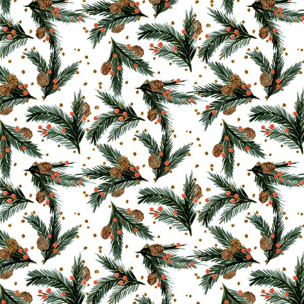Evergreen Sprigs in Holiday