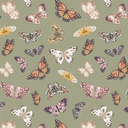 Butterfly Autumn in Sage