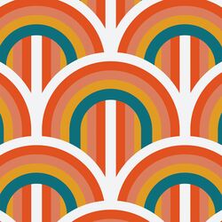 Retro Arches in Rainbow