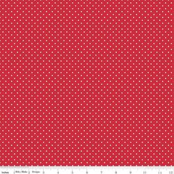 Swiss Dot in Red