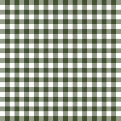 Gingham in Olive Green
