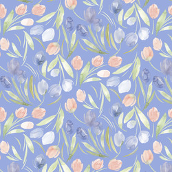 Tulips in Blue
