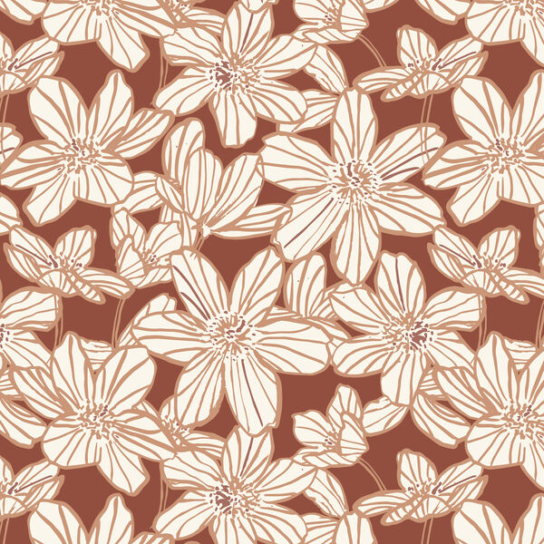 Stripe Blooms in Rust