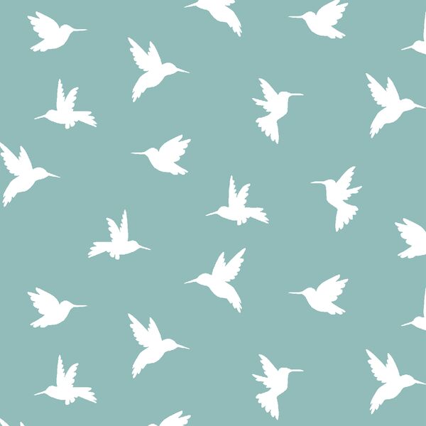 Hummingbird Silhouette in Pool