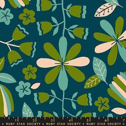 Front Parlor in Dark Teal