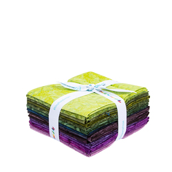 Expressions Batiks Hand-Dyes Twilight Grove Fat Quarter Bundle