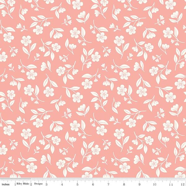 Drifting Blooms in Coral
