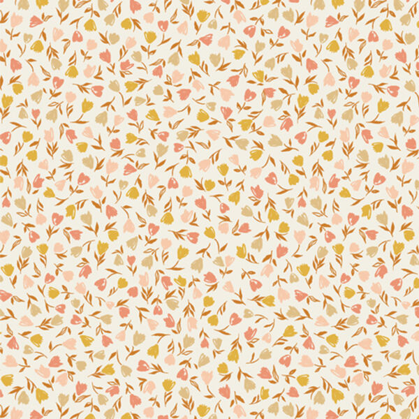 Floral Frenzy in Amber