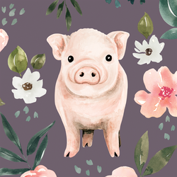 Large Pig in Plum