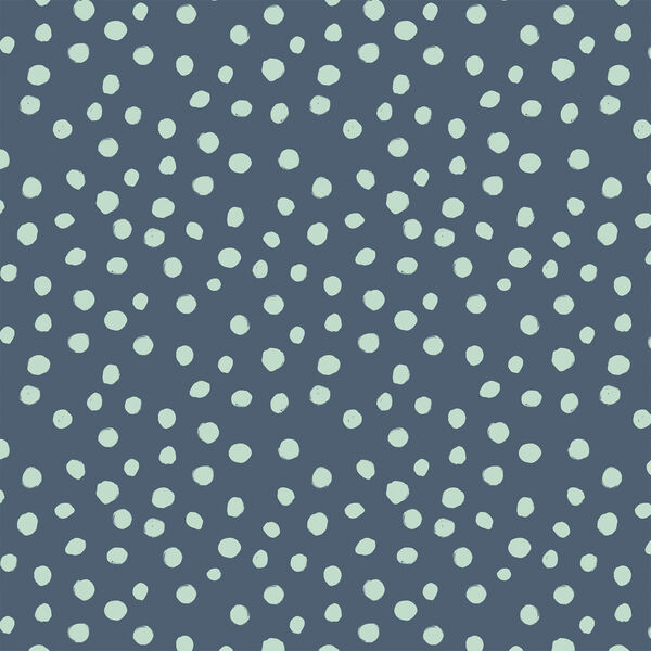 Small Modern Polka Dot in Pacific Blue