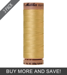 Lemon Frost (9136-1412) - Silk Finish Cotton 40wt - 164 Yards (3 Pack)