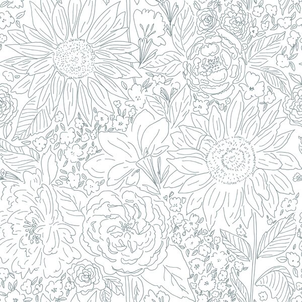 Paperie in Dusk Blue on White
