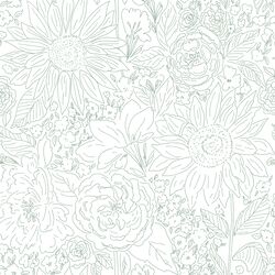 Paperie in Spearmint Green on White