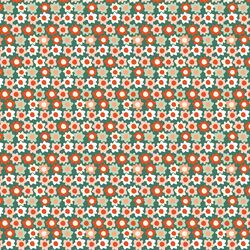 Retro Christmas Daisy in Evergreen