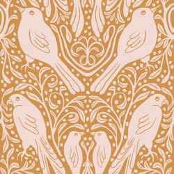 Birds in the Bush in Mustard