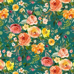 Big Blooms in Emerald
