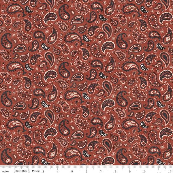 Paisley in Terracotta