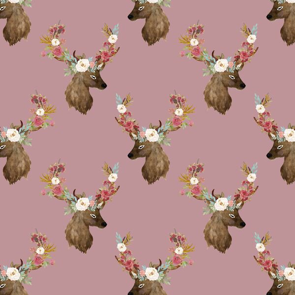 Little Autumn Deer in Antique Rose