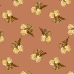 Vintage Lemons in Rhubarb