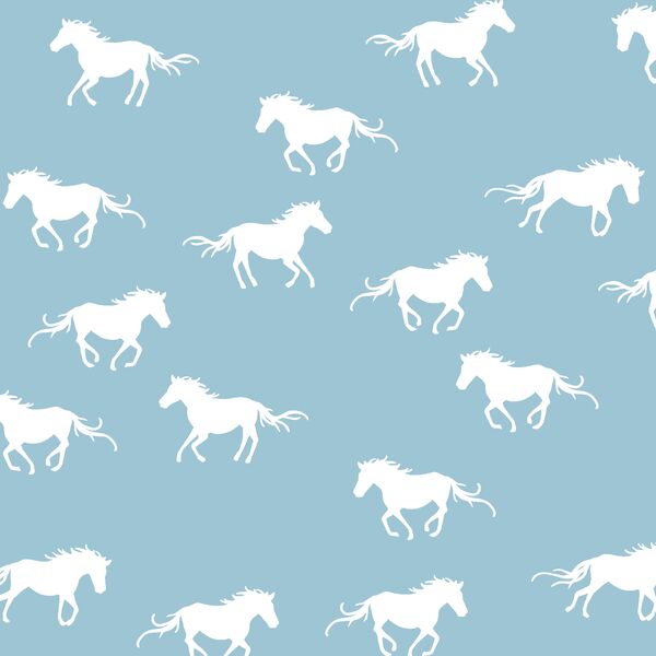 Horse Silhouette in Bluebell