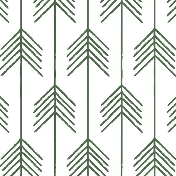 Vanes in Kale on White