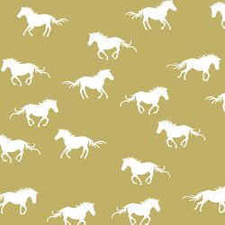 Horse Silhouette in Brass