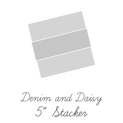 Denim & Daisy 5" Square Pack