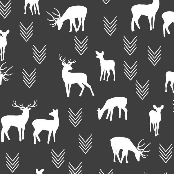 Deer Silhouette in Onyx