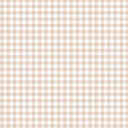 Gingham Check in Natural Tan
