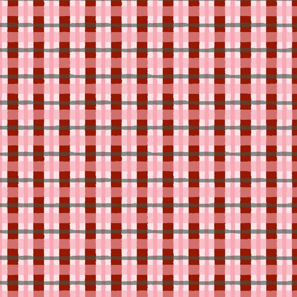 Rustic Plaid in Cranberry