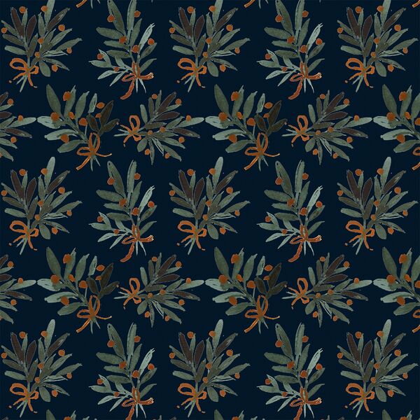 Mistletoe Sprigs in Twilight Blue