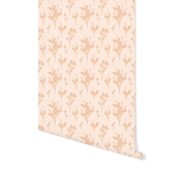 Blooming Branches in Peach on Pink Glow