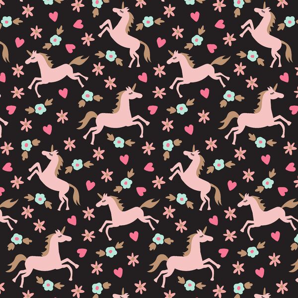 Magical Unicorns in Ebony