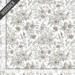 Graceful Blossoms Wideback in White