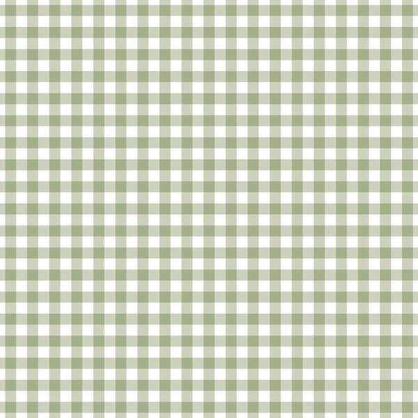 Western Gingham in Moss