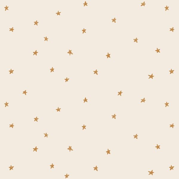 Celestial Stars in Spruce Yellow on Egret