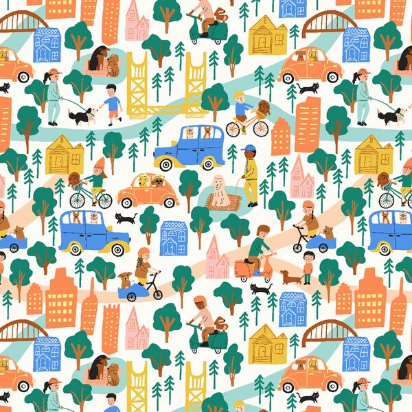 Cityscape Stroll in Summer