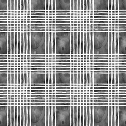 Watercolor Plaid in Spooky
