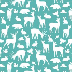 Forest Friends in Seafoam