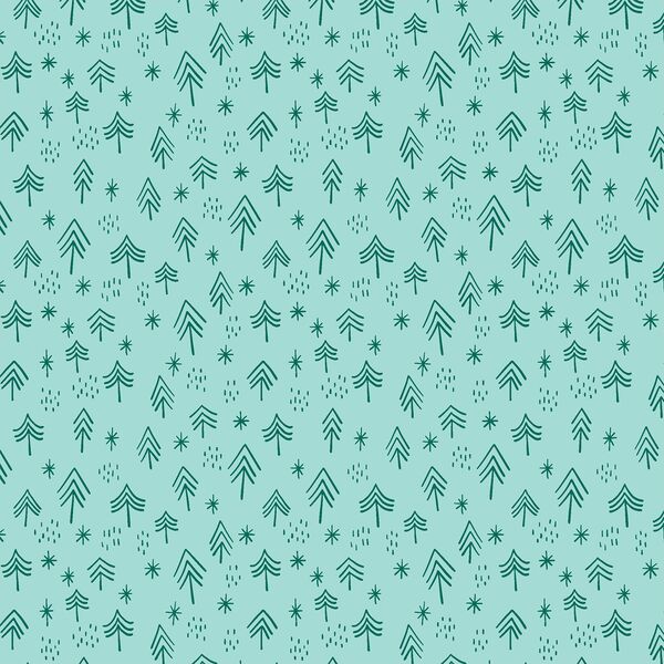 Trees in Peaceful Aqua
