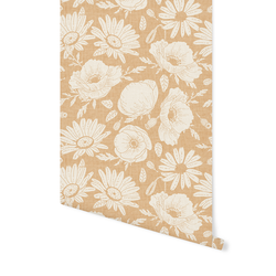 Floral Silhouette in Tawny