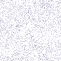 Paperie in Mermaid Purple on White
