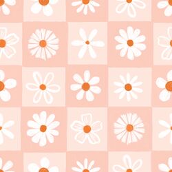 Large Daisies in Peachy